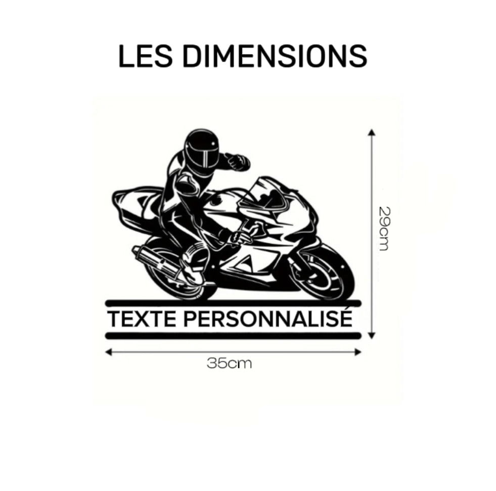 Plaque métallique Personnalisable - CRAZYBIKELIFE