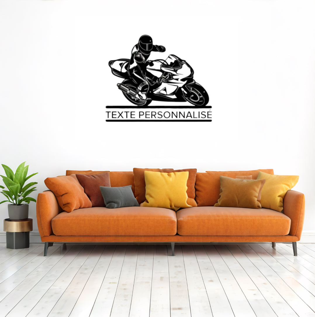 Plaque métallique Personnalisable - CRAZYBIKELIFE