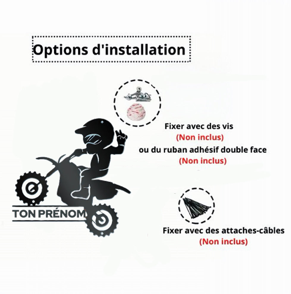 Plaque Murale Moto Personnalisable - CRAZYBIKELIFE