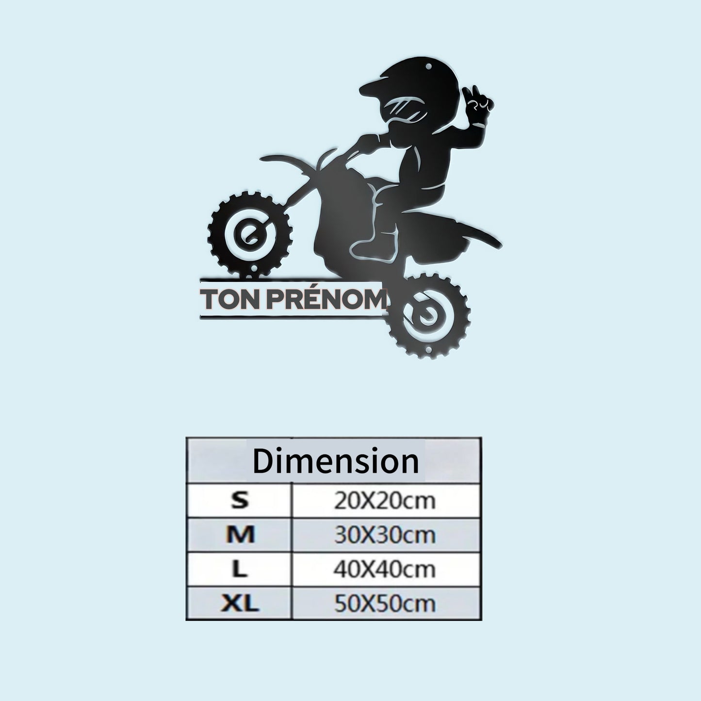 Plaque Murale Moto Personnalisable - CRAZYBIKELIFE