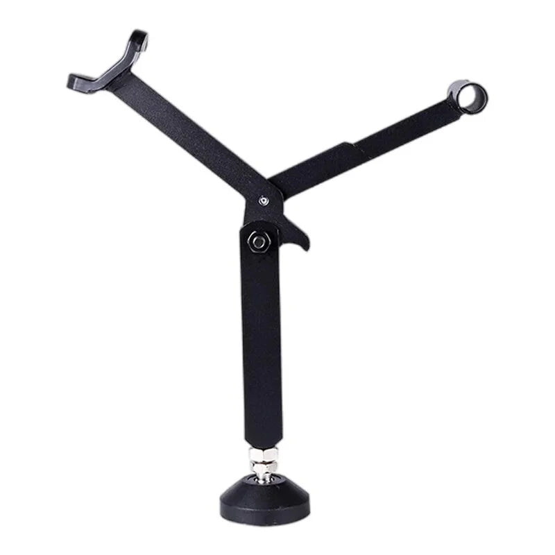 Cric moto universel portable – ouvert sur fond blanc
