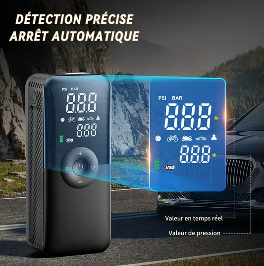 Compresseur d'Air Électrique Portable - CRAZYBIKELIFE