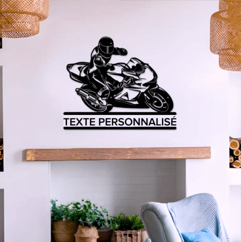 Plaque métallique Personnalisable - CRAZYBIKELIFE