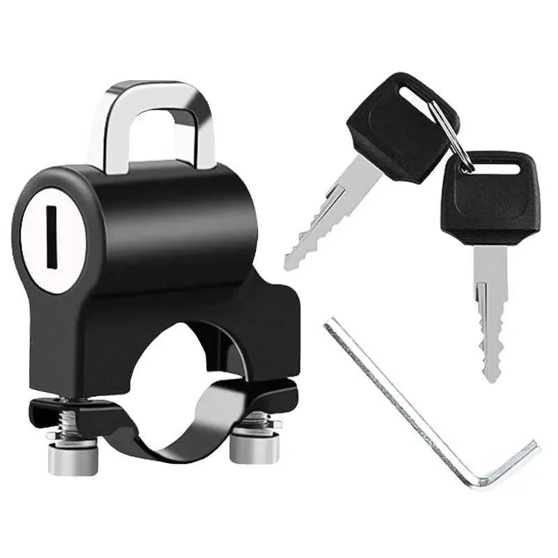 Cadenas antivol pour casque de moto avec deux clés et clé Allen incluses