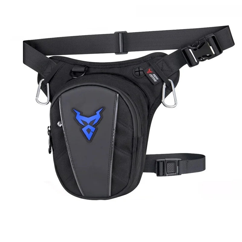 Sacoche de jambe imperméable bleue