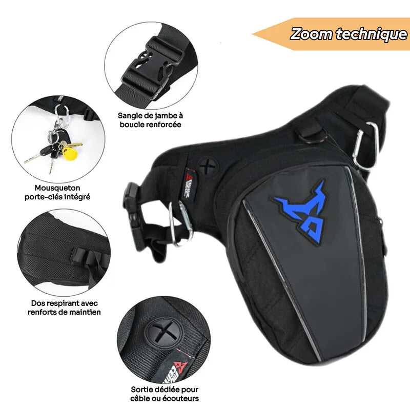 Sacoche de jambe imperméable – détails techniques